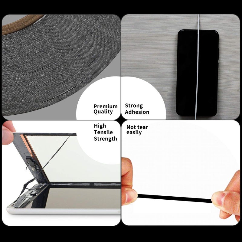 Kaisiking 2mm LCD Repair Tape for Phone Screen, Adhesive Tape with 1 Tweezers for Cell Phone, iPad, Tablets, Laptops, Camera - Image 4
